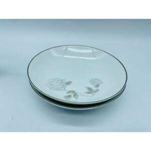 Vintage Lot of (2) China Fruit Dessert Bowls Rosay by Noritake.